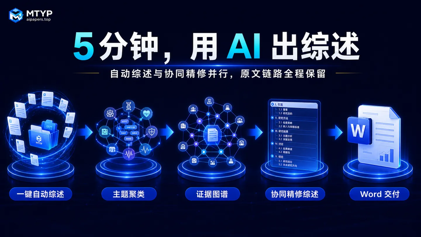 五分钟用AI生成结构化综述
